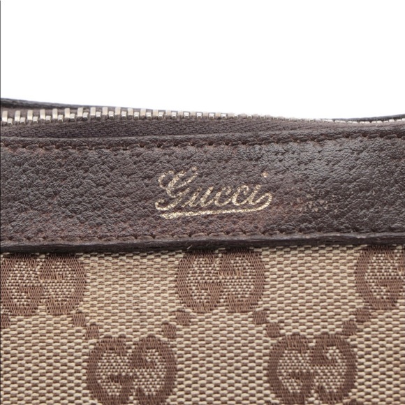 Small Brown Gucci Abby Tote in GG Supreme Canvas - Picture 5 of 16